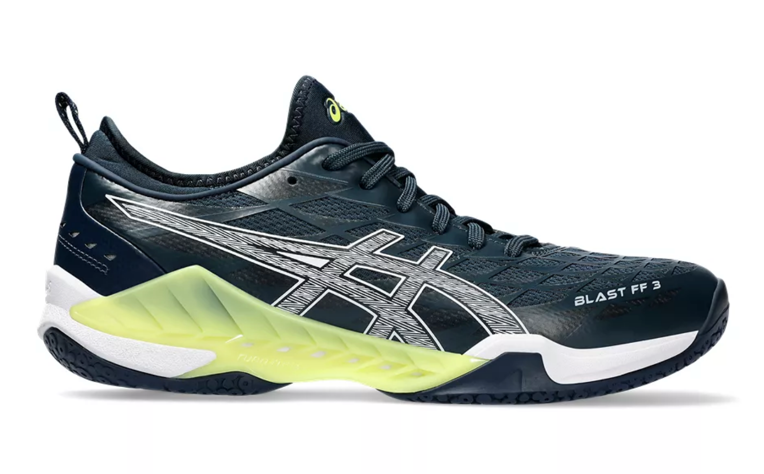 Asics Men s Blast FF 3 Indoor Court Shoes in French Blue White 11.5