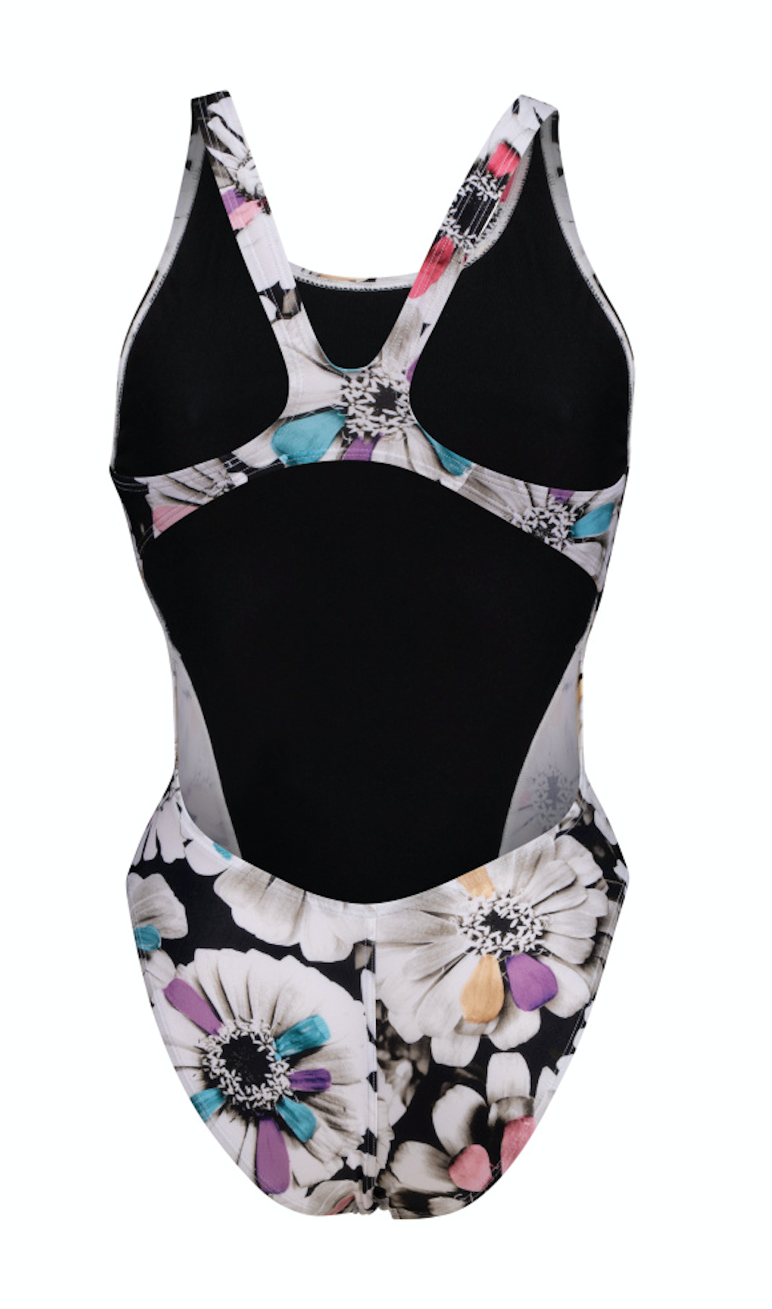 Zinnia Party Swim Tech Back