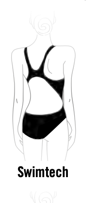 Zinnia Party Swim Tech Back