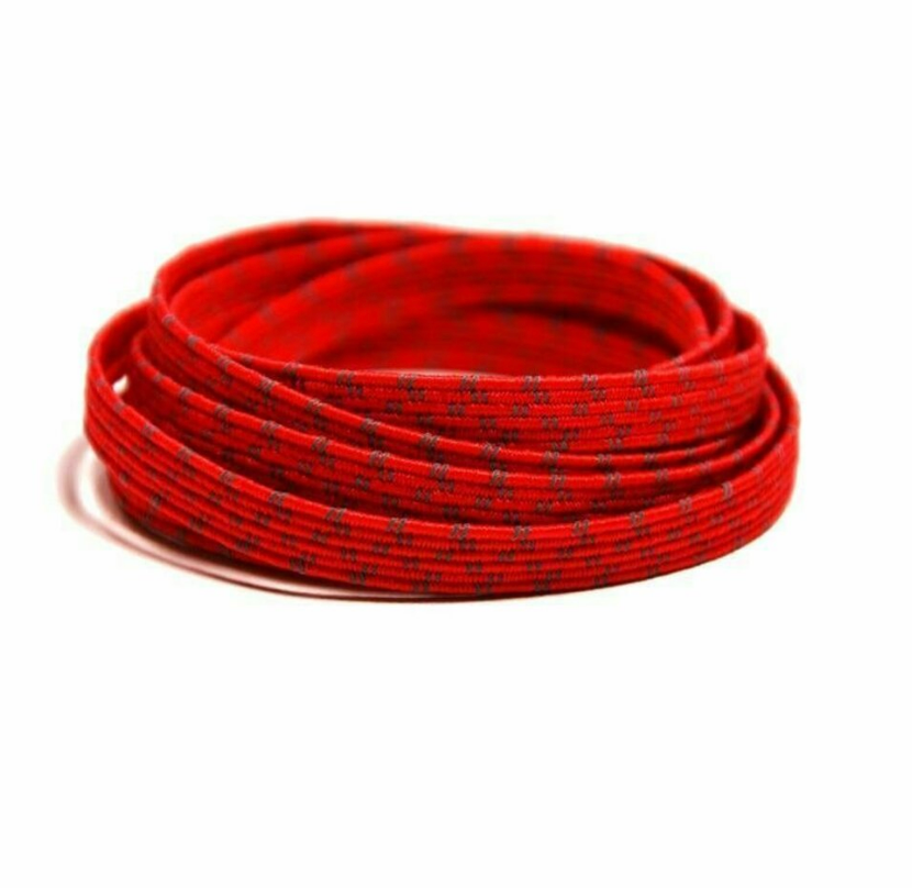 No Tie Shoelaces Red Reflective