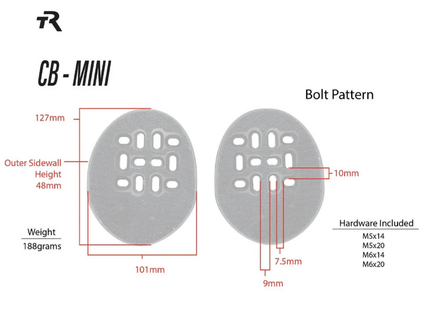 Mini Closed Back Arm Cups