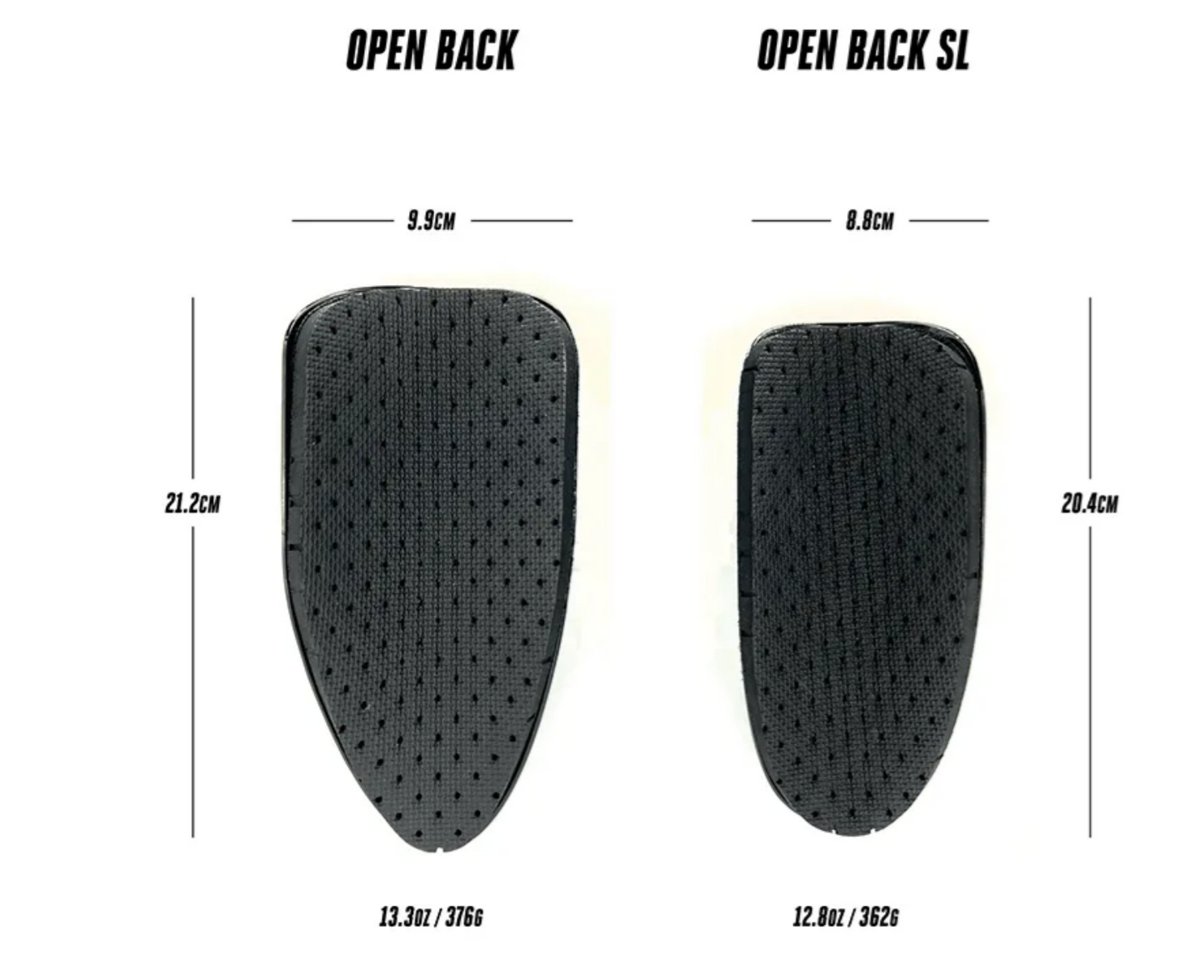 Open Back SL Carbon Arm Cups + Speed Concept Hardware