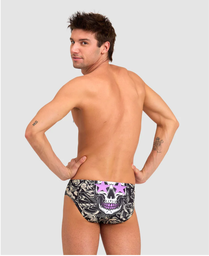 Crazy King Skull Brief Men's