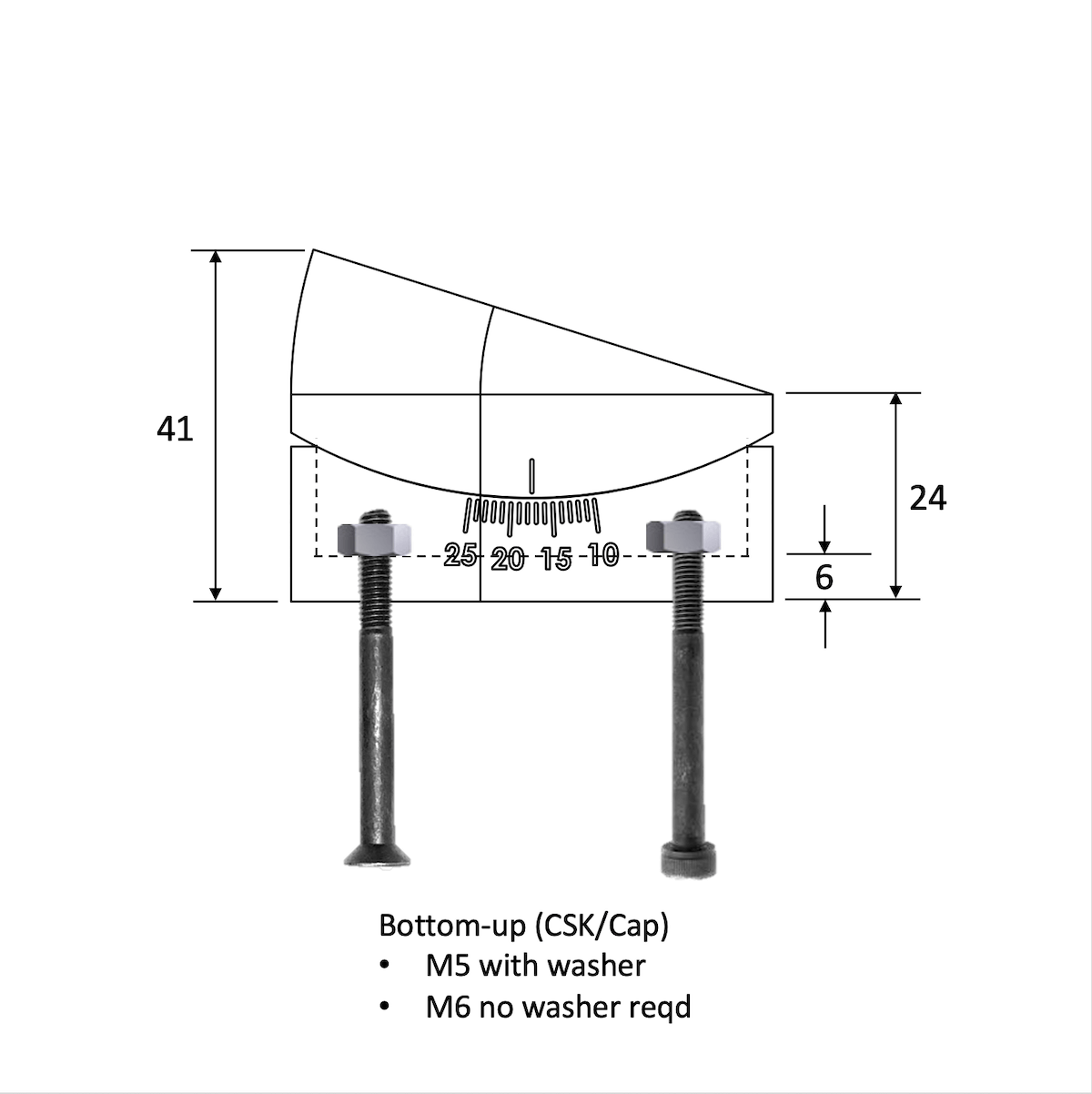 Adjustable Angled Riser Kit