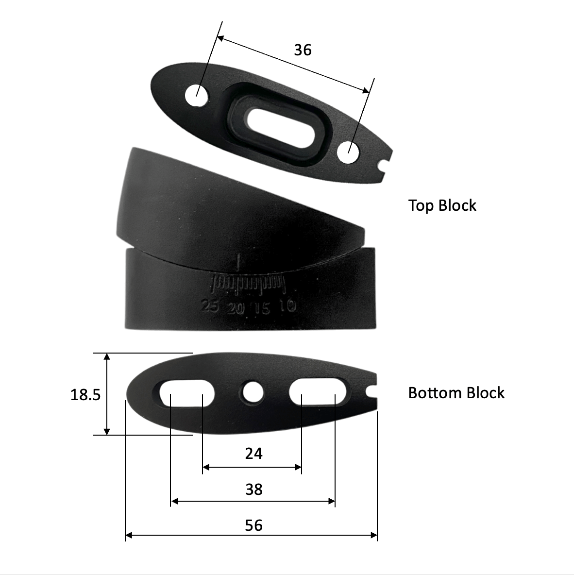 Adjustable Angled Riser Kit