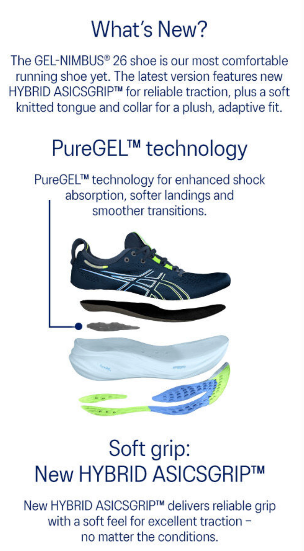 Asics Gel Nimbus 26 Women s Blue Expanse Aurora Green B 9