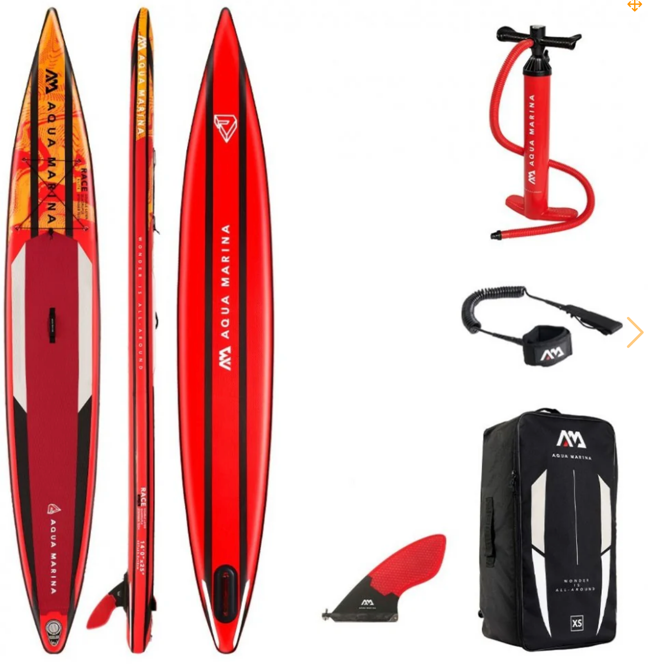 Race Elite 14'0" Race iSUP, 4.27m/15cm, with safety leash and fiberglass racing fin