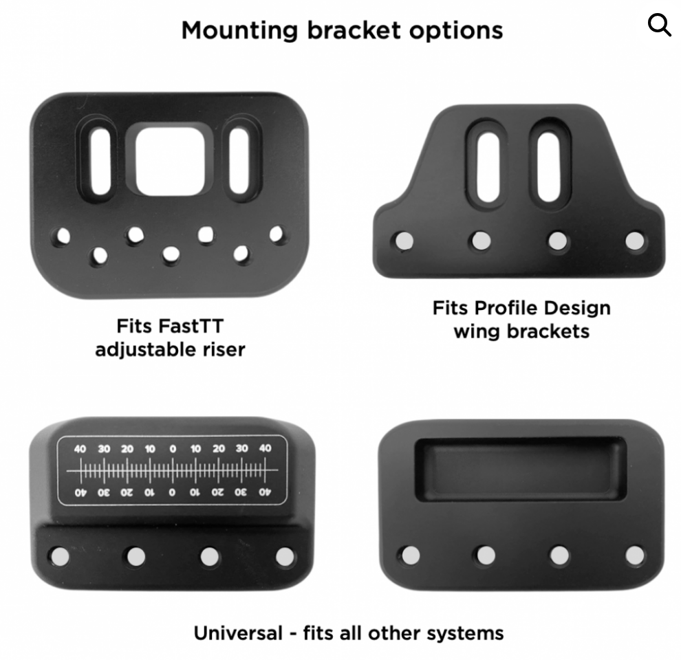 Replacement Aero Bar Mounting Brackets  Bolts to Profile Design system