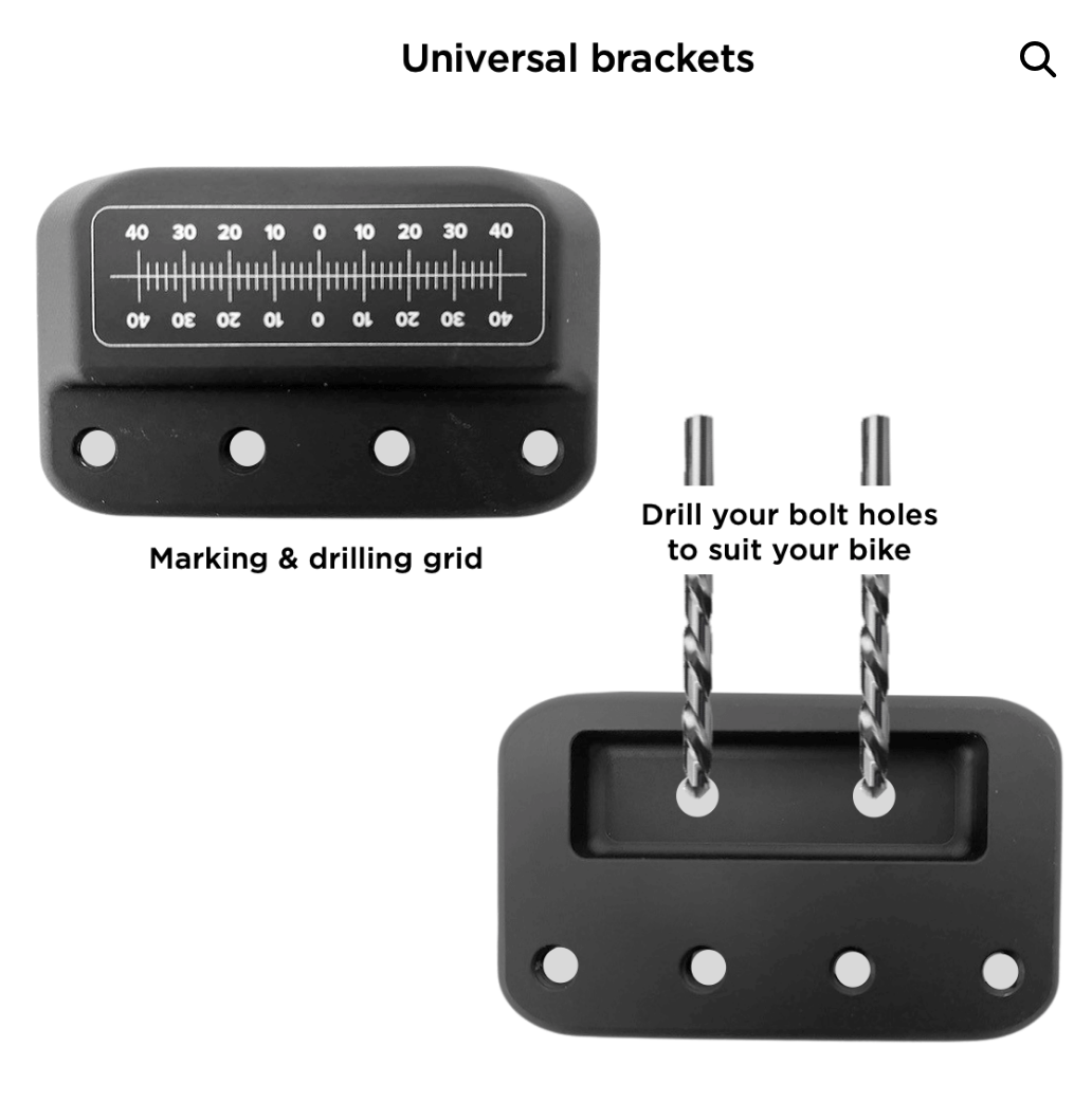 Replacement Aero Bar Mounting Brackets  Bolts to Profile Design system