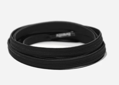 No Tie Shoelaces Black Reflective