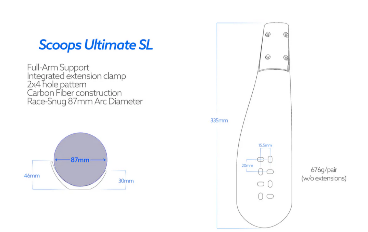 Scoops Ultimate SL Arm Cups