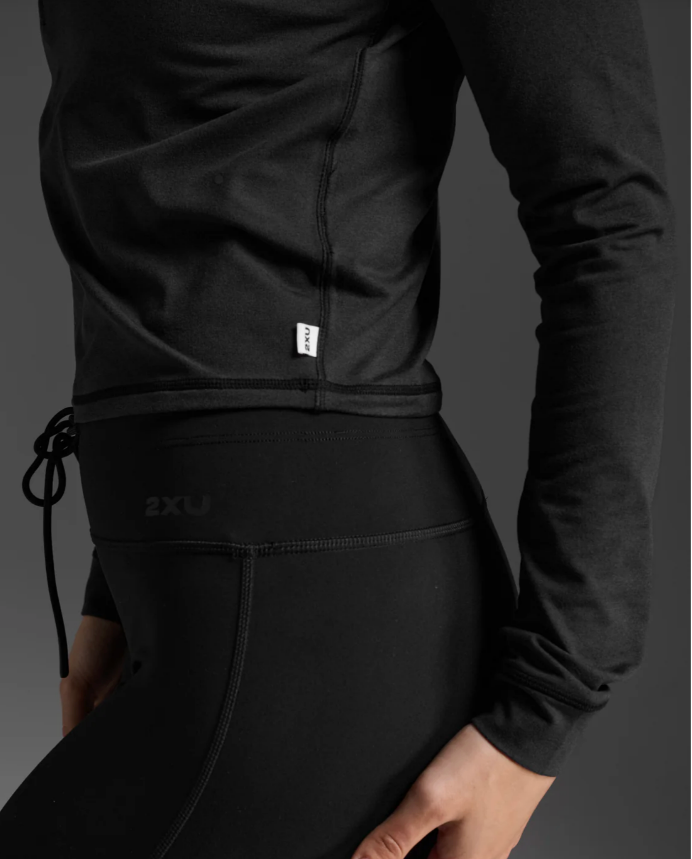 Flex Crop 1/2 Zip Long Sleeve Women's