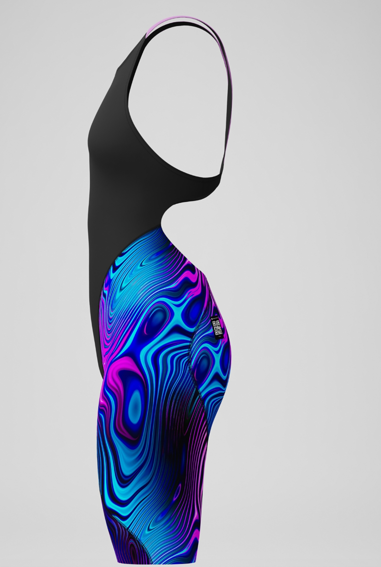 LZR Pro 2.0 Printed Kneeskin  Open Back