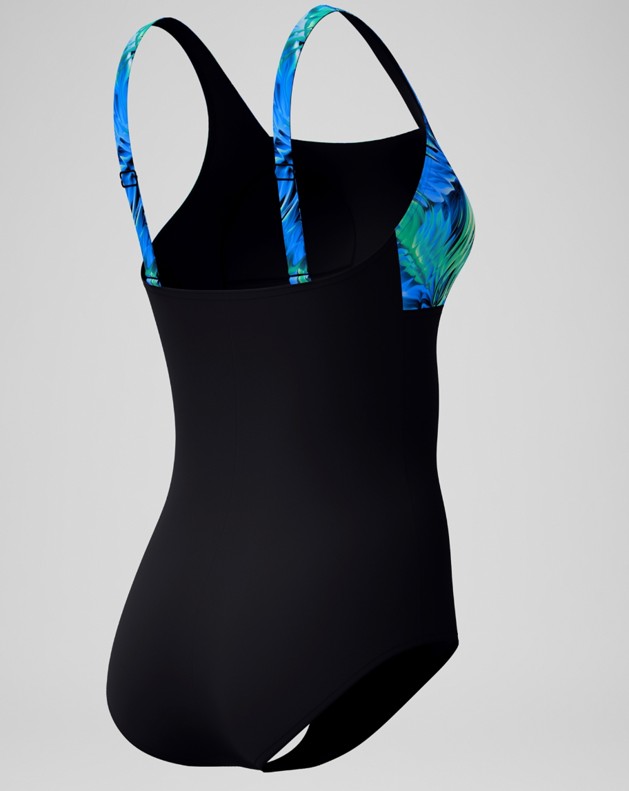 Printed Block Square Neck