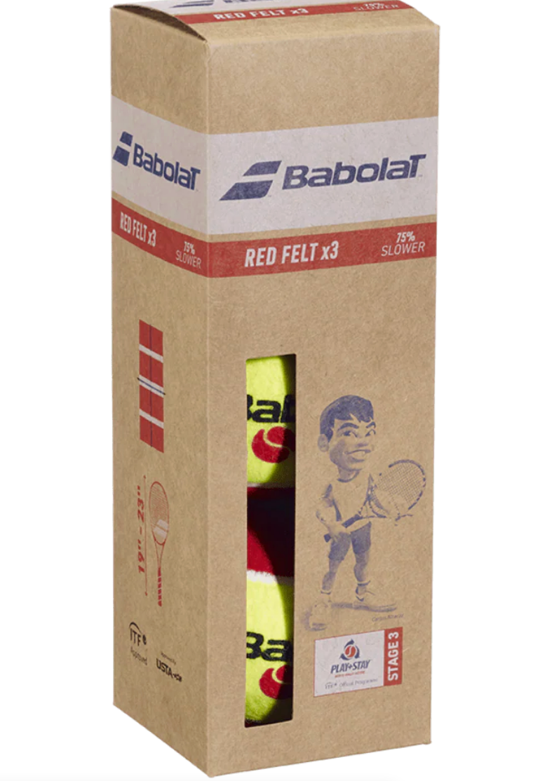 Red Felt  3 balls/pkge.