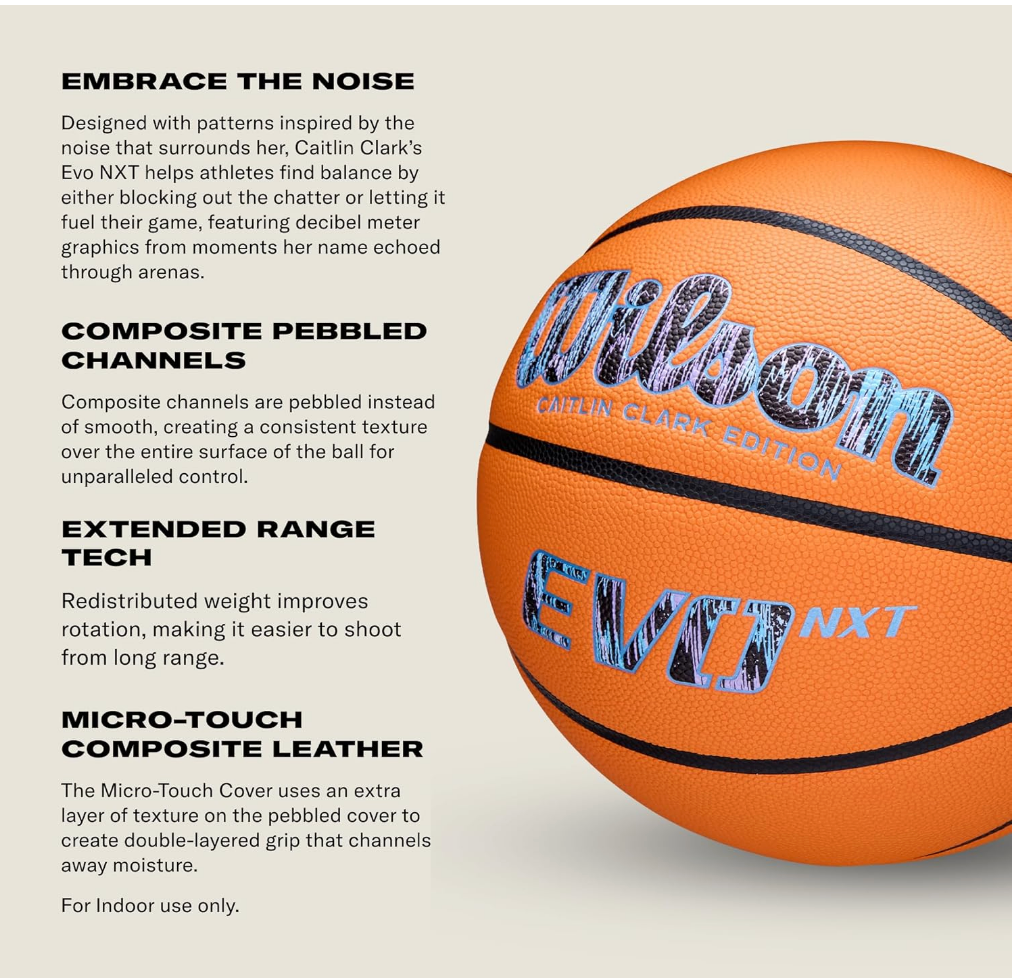 Caitlin Clark Embrace EVO NXT Basketball