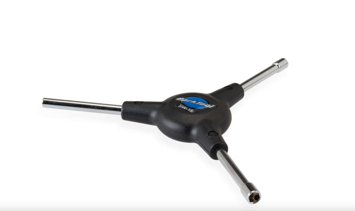 SW-15 3-Way Internal Nipple Spoke Wrench