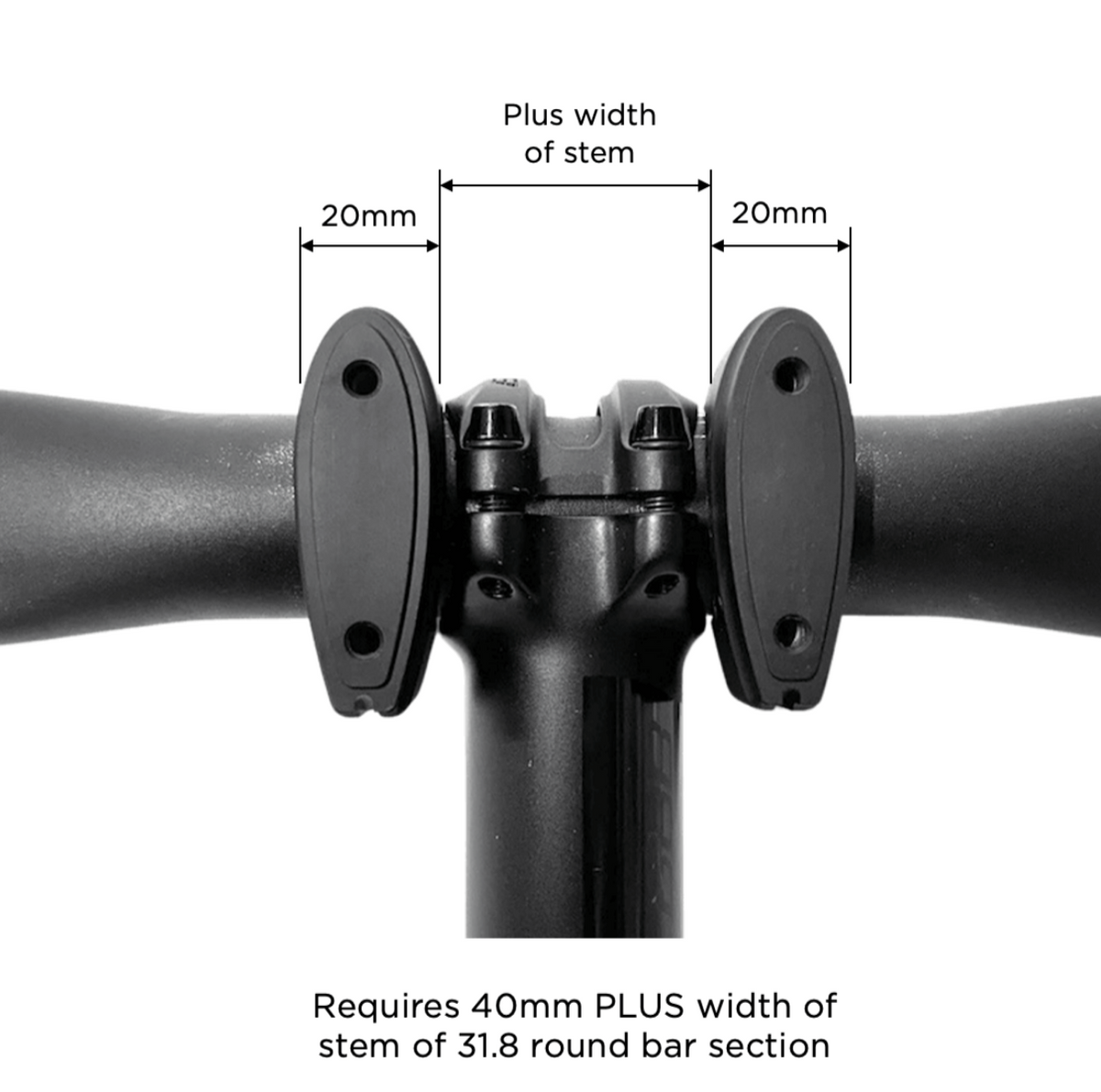 Round Bar Adapter Kit 31.8 mm
