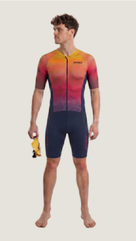 Lava Long Distance Full Zip Short Sleeve Trisuit Men's
